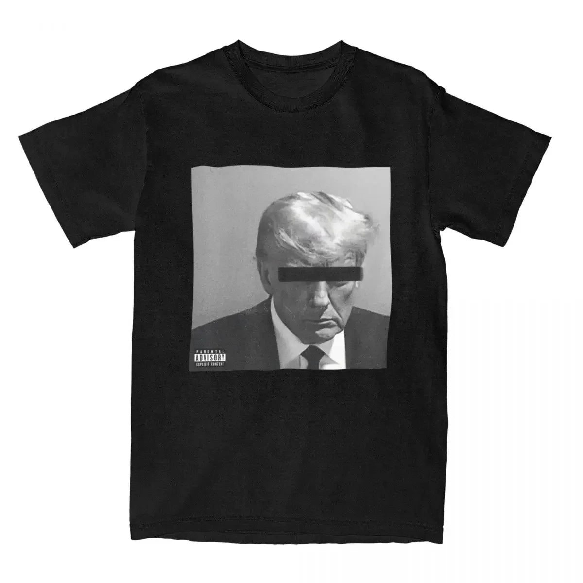 Trump Mugshot T-Shirt Black Out Eyes